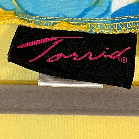 Torrid Floral Midi Dress - Yellow and Blue - Picture 2 of 11